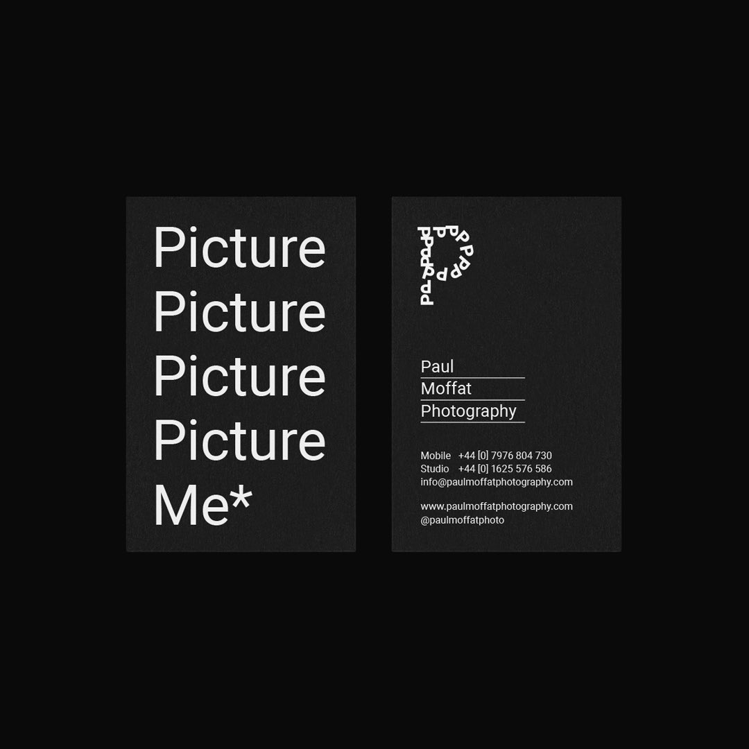 inspofinds's tweet image. .@paulmoffatphoto brand identity by @mrmideasstudio, photography @paulmoffatphoto, tone of voice @JOETHECOLEMAN and website build by Mike Ash. Paper stock by @GFSmithpapers and print by @asap_digital #InspoFinds