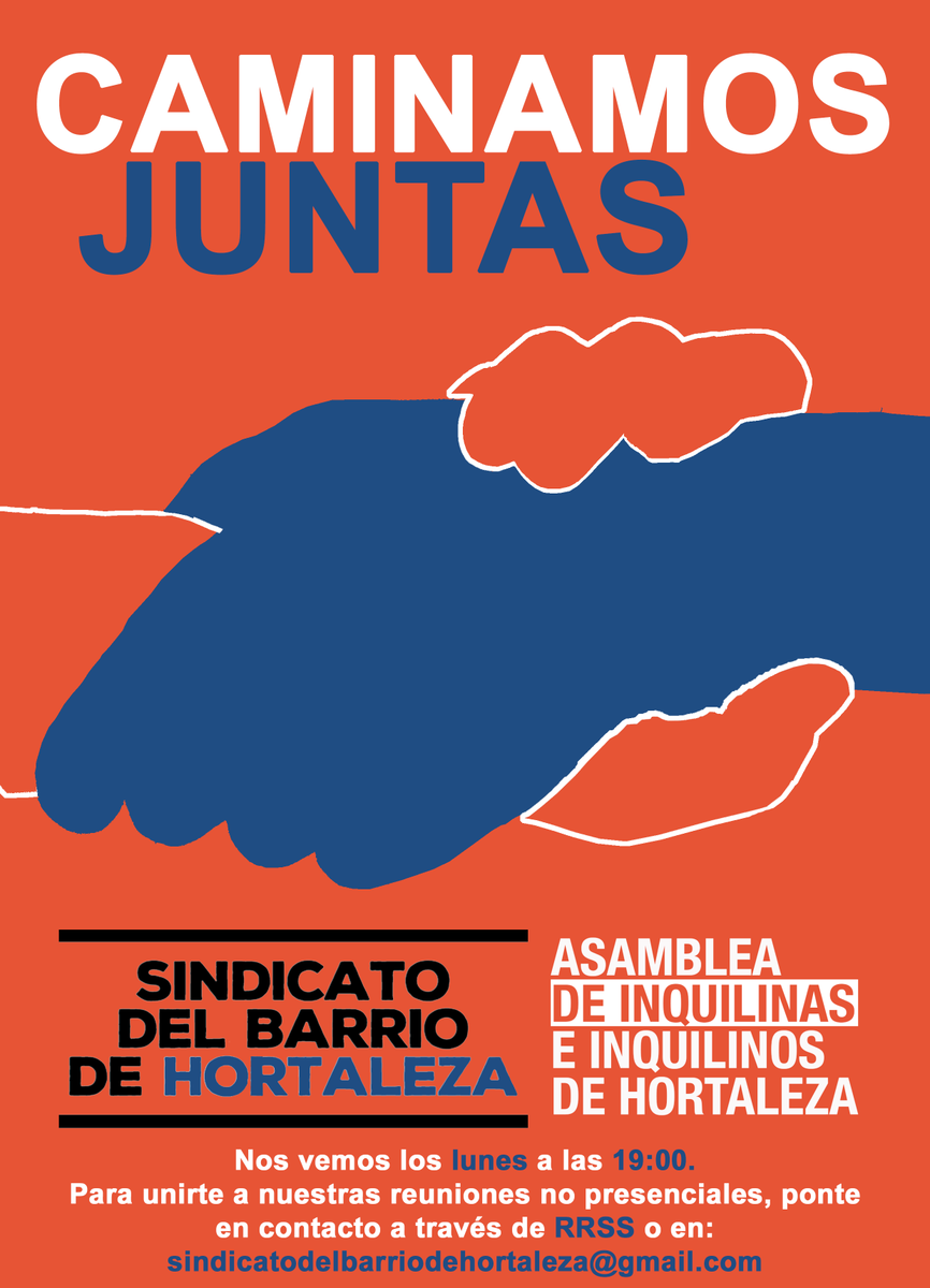 SindiHortaleza's tweet photo. Hoy, pese a todo, traemos también buenas noticias.

📣 ATENCIÓN 📣

Tras meses de preparación y trabajo codo con codo, la Asamblea de Inquilinas de Hortaleza (@inquilinasHTZ  y el Sindicato nos unimos para trabajar juntas y dar respuesta con más fuerza a los casos que nos llegan. https://t.co/ZKTGuKNS6f