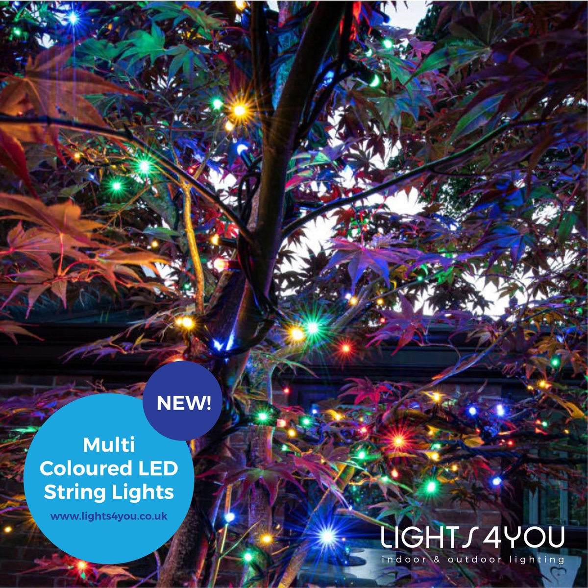 Lights_4_You's tweet photo. Now our 'all New' Website is live, we have some bright & brilliant New Products to show you...
What about these spectacular 10m Multi-coloured LED String Lights, perfect to jazz up your trees and bushes and can be left in place all year round!
https://t.co/MC5mQTjH8L
#WOW https://t.co/UzUTXZPDxi