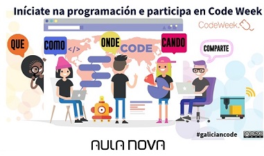 CAFIgalicia's tweet image. Queremos formar unha comunidade de docentes interesados en iniciarse na programación con actividades sinxelas, non importa o nivel ni a materia. Aprende, practica e comparte a túa proposta #galiciancode #codeweek @CodeWeekEU