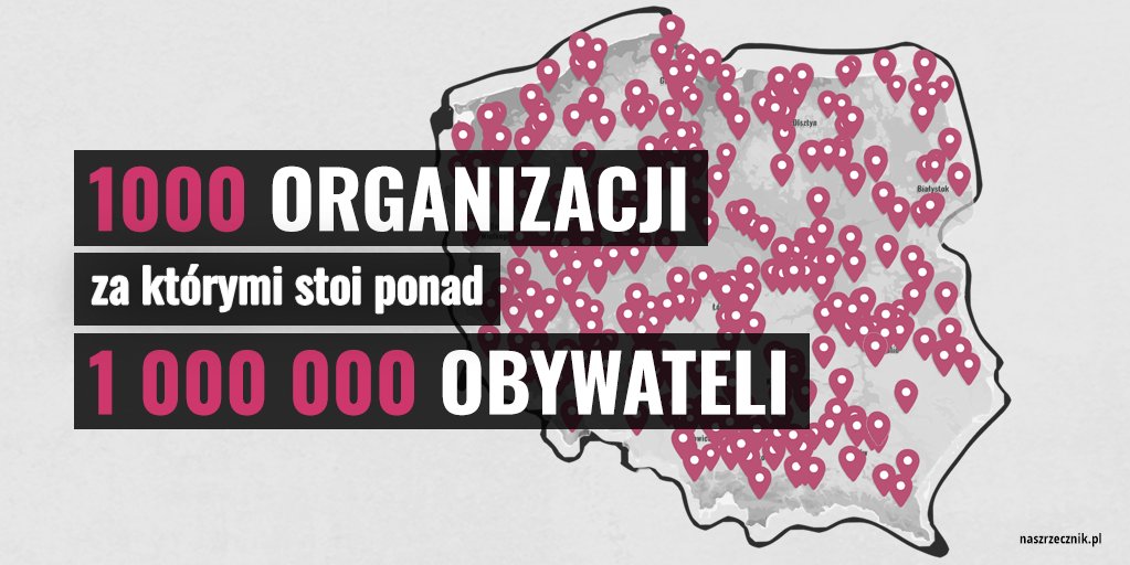 ZuzannaRB's tweet photo. 1000 organizacji, za którymi stoi ponad 1 000 000 obywateli❗

Pierwszy raz od dawna tak wiele organizacji społecznych skupiło się wokół jednej sprawy. To olbrzymia siła obywatelska - siła, której istnienia nigdy sobie nie wyobrażałam. Dziękuję bardzo za Wasze zaufanie 🙌 https://t.co/t9MhDzSW6Y