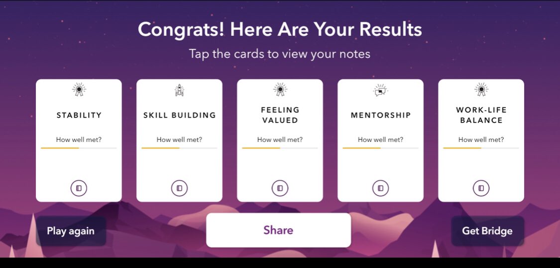 <a href="/probes_m/">Mark Probert</a> <a href="/GetBridge/">Bridge LMS</a> This is such a meaningful exercise for any professional. 

I most recently did it using the app... here are my latest drivers:

#talent #growth #culture #hr #connection #alignment