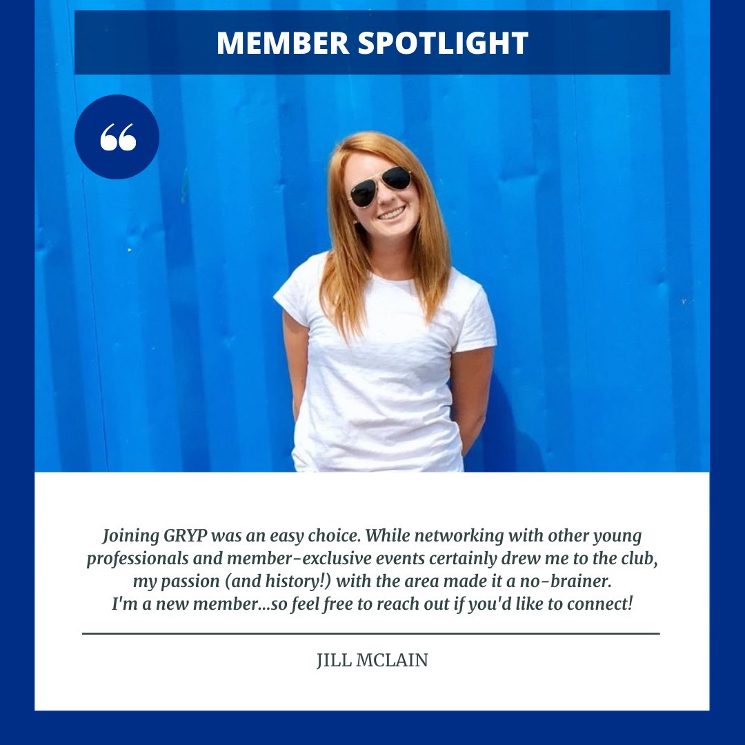 [GRYP Member Spotlight] “Joining GRYP was an easy choice. While networking with other young professionals and member-exclusive events certainly drew me to the club, my history with the area made it a no-brainer.” #gryp #youngprofessionals #grandrapids #memberspotlight