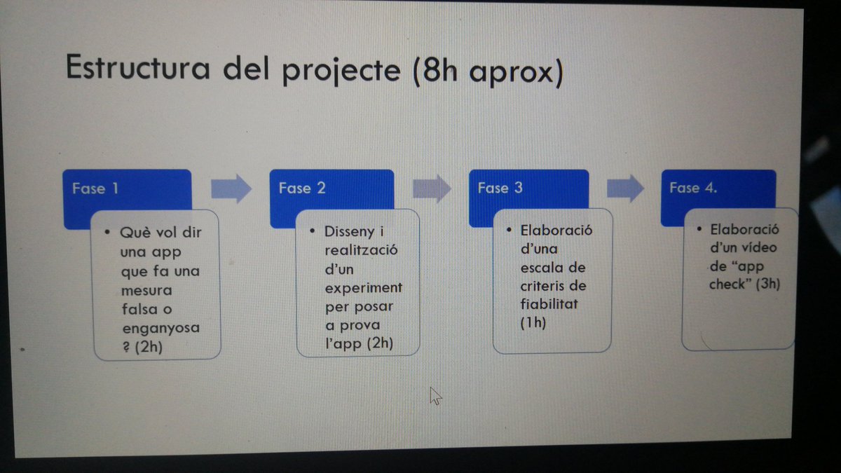 DignaCouso's tweet photo. En @victorlopezsbd presenta el projecte #appcheckers al @GrupLIEC_UAB, inspirat en la balança d'arguments d'en @jdomenechca, la #TedTalk #findingtruth, i el node de @betacamp myth-hunters, entre altres. Focus on #criticalthinking per donar validesa a les mesures que pren el móvil https://t.co/K65uDXV9kh