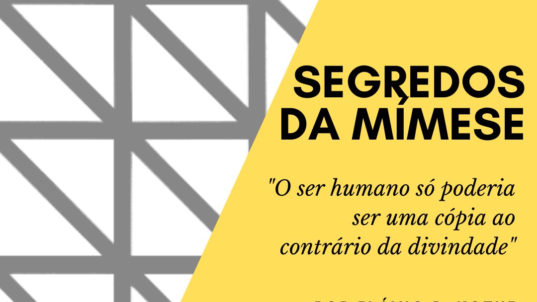 Aterraredonda1's tweet photo. Segredos da mímese
Por Flávio R. Kothe
O ser humano só poderia ser uma cópia ao contrário da divindade.
https://t.co/NTEsXKx2PU
#aterraéredonda #mimese #fláviokothe https://t.co/o81hUGKSQ0