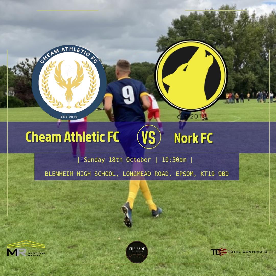 This Sunday we take on Nork FC in our 5th game of the campaign. Will be a tough one this Sunday. Details are:

⚽️ - Nork FC

⏰- 10:30am KICK OFF

📍- Blenheim High school, Longmead road, Epsom, KT199BD

HOPE TO SEE YOU THERE 👊🏼 #UTC