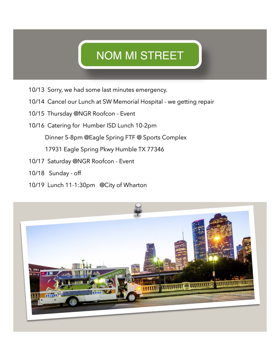 Come visit us this week and get your #nom I fix