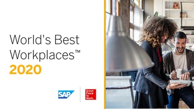 ¡Felicitaciones a todos los empleados de SAP alrededor del mundo 🌎!!!!
SAP ocupa el puesto 12° en el #ranking World’s Best Workplaces™ 2020 de Great Place to Work®️ que se llevó a cabo de manera virtual.
Podés ver el evento aquí 👉 bit.ly/372LNww