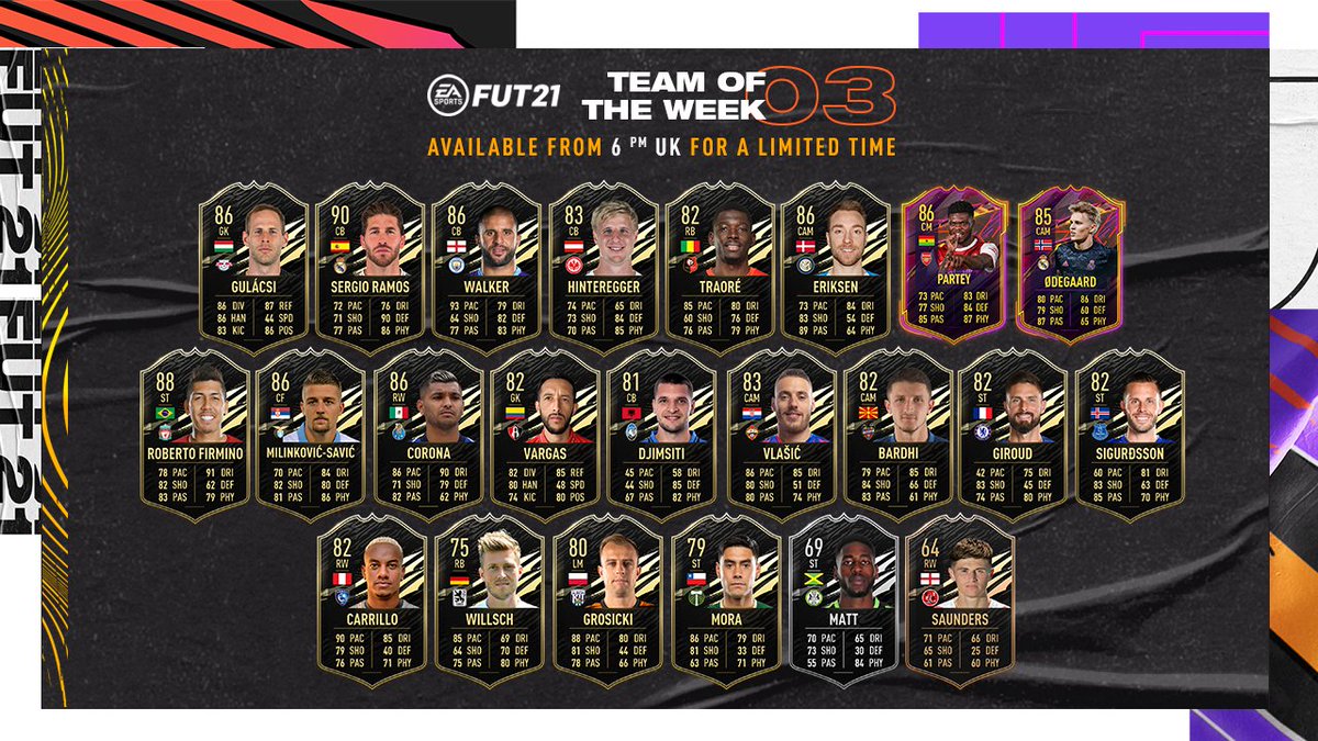 Ea Sports Fifa On Twitter 90 Sergio Ramos 88 St Bobby Firmino 86 Cb Kyle Walker An International Flavoured Team Of The Week 3 Is Available In Fut21 Now Https T Co G3brenbdti