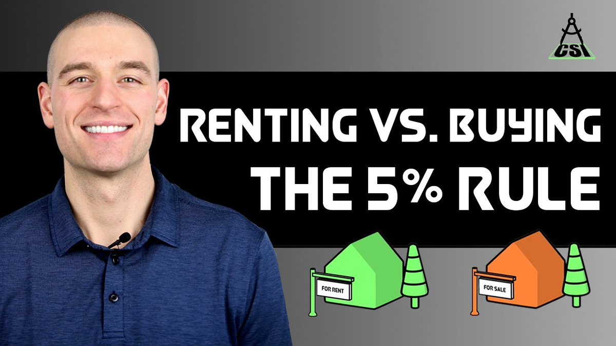 PaidToShareVide's tweet photo. Renting vs. Buying a Home: The 5% Rule https://t.co/Ujp0SX3nGy https://t.co/rlniipLNYK