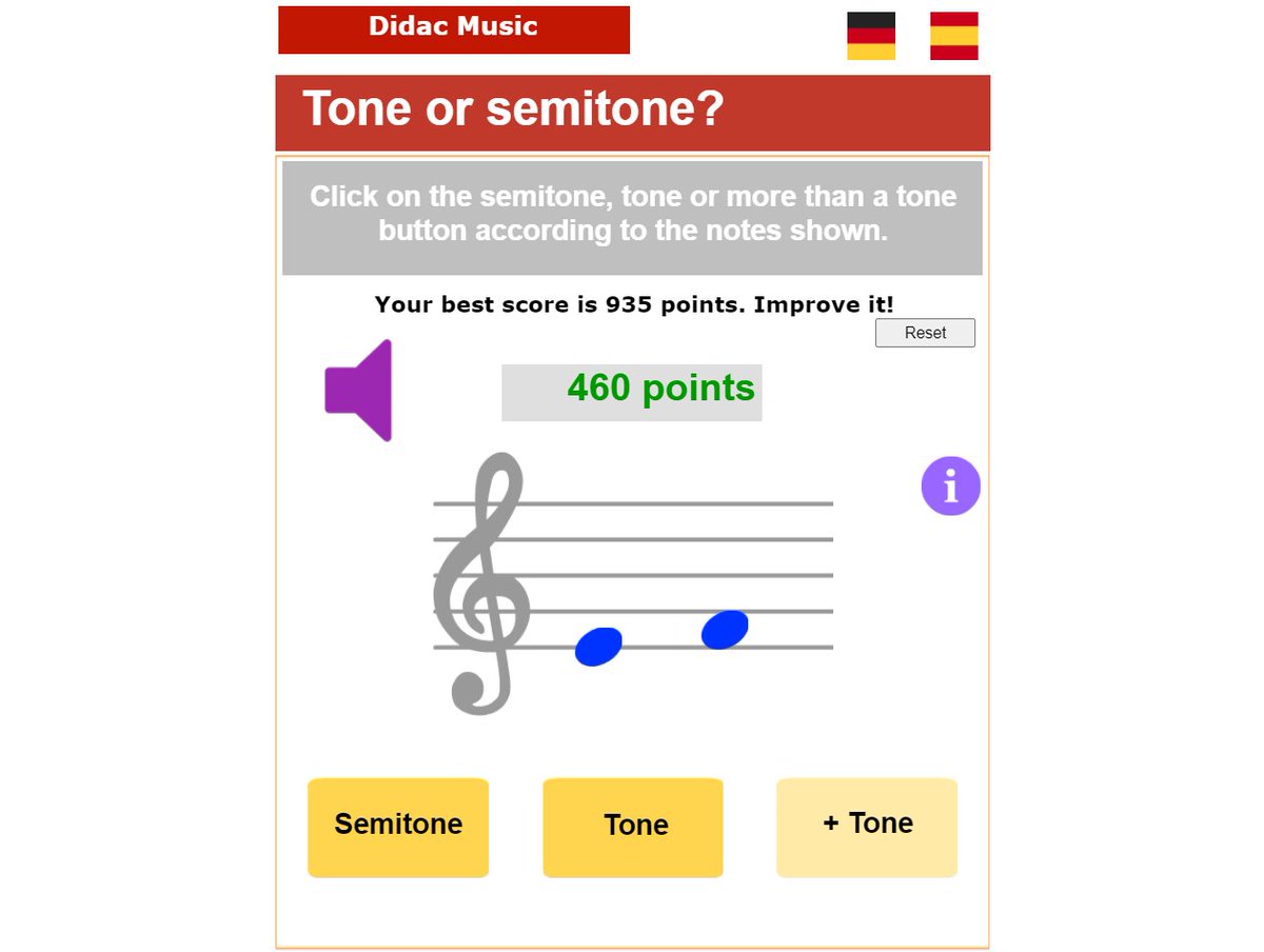 🎵Is there a tone or a semitone? didacmusic.com/const2/41tones… Practice this distances on the C scale with this new #MusicEducation game on didacmusic.com