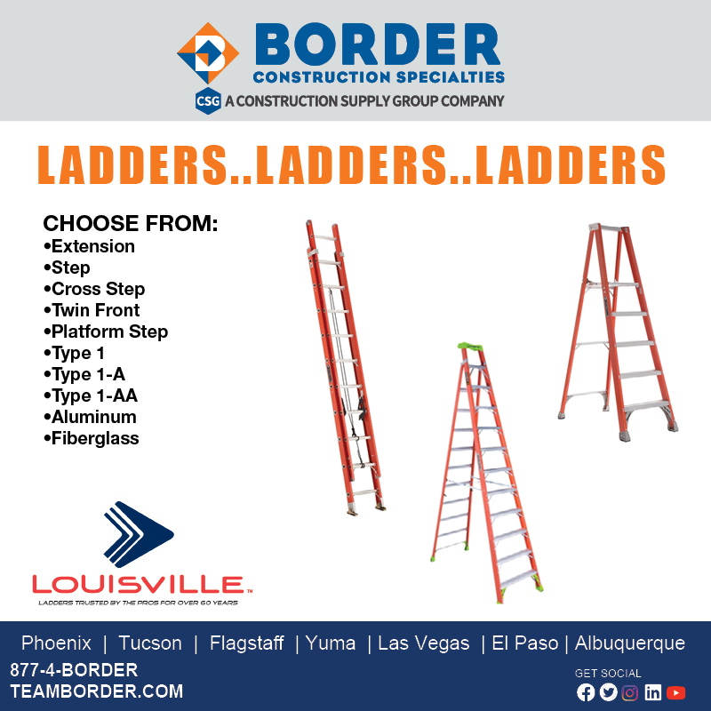 BorderConstruct's tweet photo. Louisville Ladders Available At Border!!  Call Us Today 877-4-BORDER.

#Border #BorderConstructionSpecialties #Ladders #Louisville #ConstructionSupplies #ConcreteAccessories #OneCSG #TheCSGAdvantage https://t.co/OIsqFIuIRP