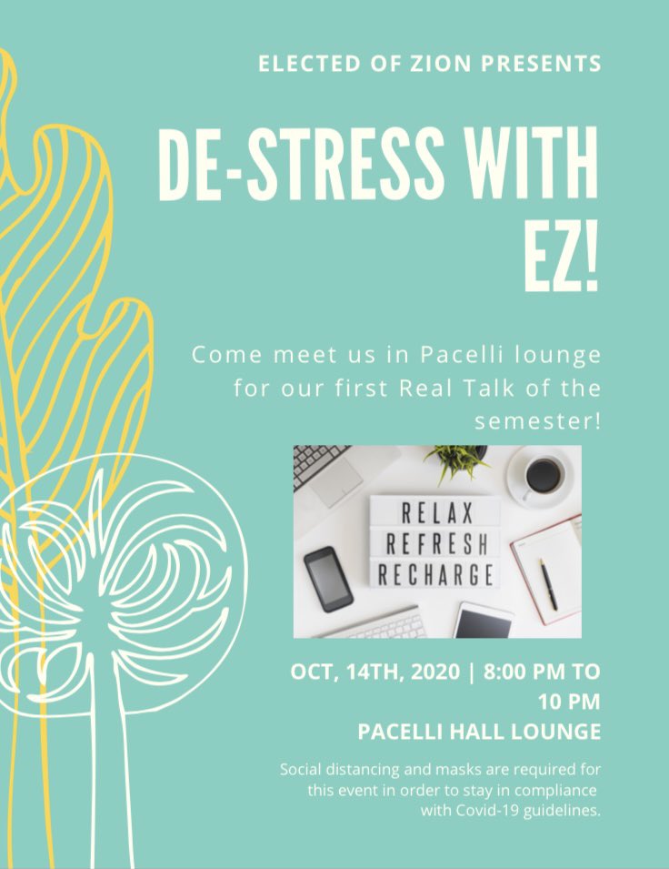 ElectedZ's tweet photo. Come to our first Real Talk of the semester in Pacelli Hall TONIGHT!! https://t.co/pKsZu8zLfH