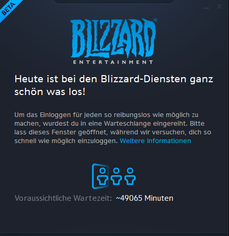 Aber gerade waren es doch noch ~30 Minuten 😅 Oder ist das der Countdown zum neuen Addon 😂 34 Tage kommt mir aber doch etwas knapp vor #Blizzard