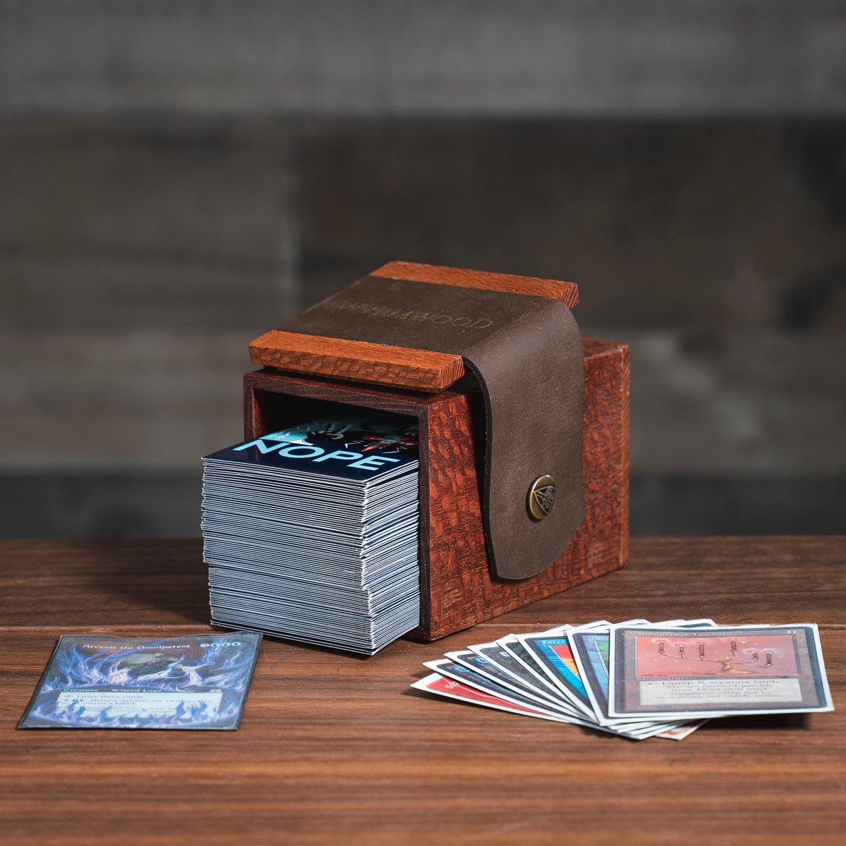WyrmwoodGaming's tweet photo. This #WyrmwoodWednesday offers you a chance for a RARE FIND 🤩
The winner this week gets one of our discontinued Lacewood Deck Boxes! 🃏

(Make sure to check the rules below! 👇) 
#cardtober #dnd #ttrpg #bestcommunity #giveaway https://t.co/yo6z5wOPMQ