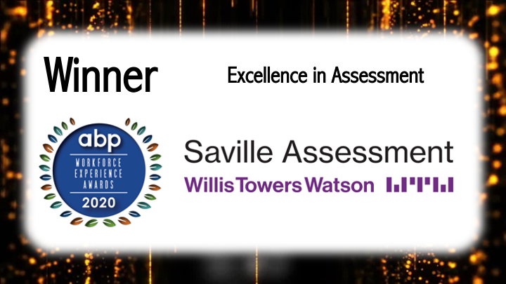 ABPsychologists's tweet photo. The next award for the night goes to @SavilleAssess for Excellence in Assessment - providing an engaging, efficient, and highly predictive assessment for insurance sales performance! Well done! #abpconf https://t.co/2LoF18oIQm