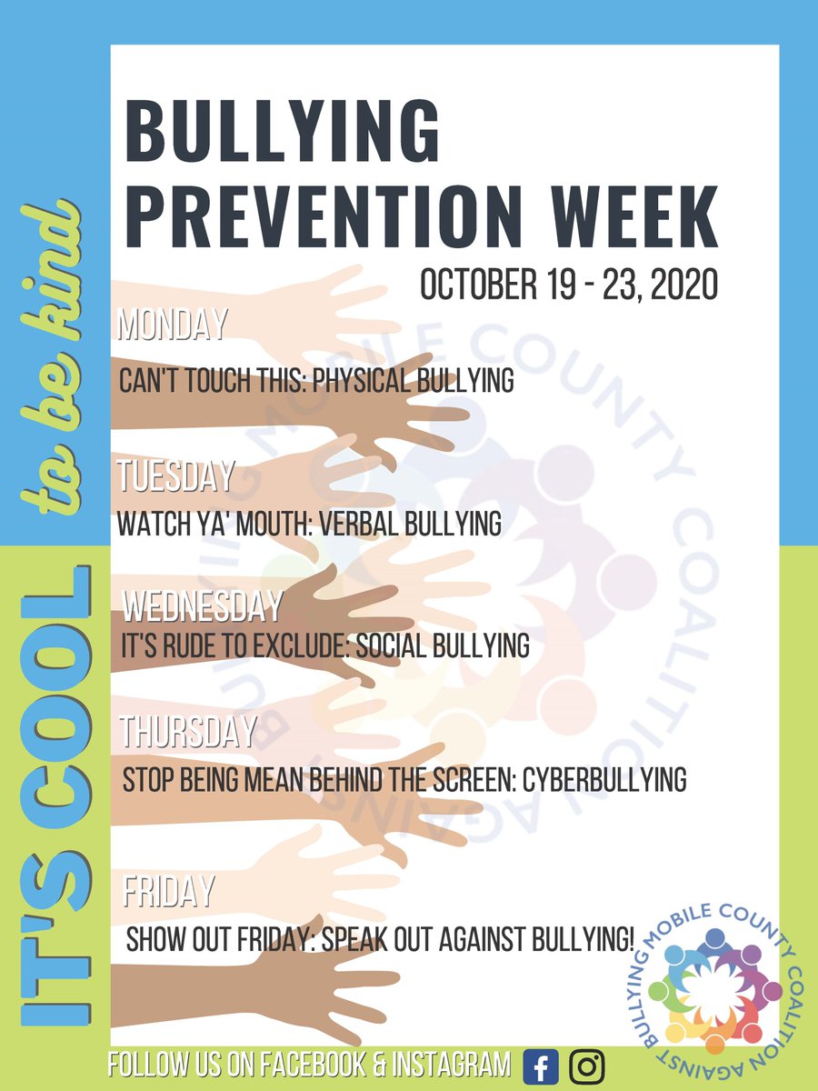 CollierES's tweet photo. Next week is Bullying Prevention Week. Our counselor, Mrs. Sharpe, is planning to meet with all students virtually to discuss the different types of bullying and what students can do to prevent bullying from happening. #beetheimpact #LearningLeadingRemotely #LearningLeading https://t.co/MYmx31L30m