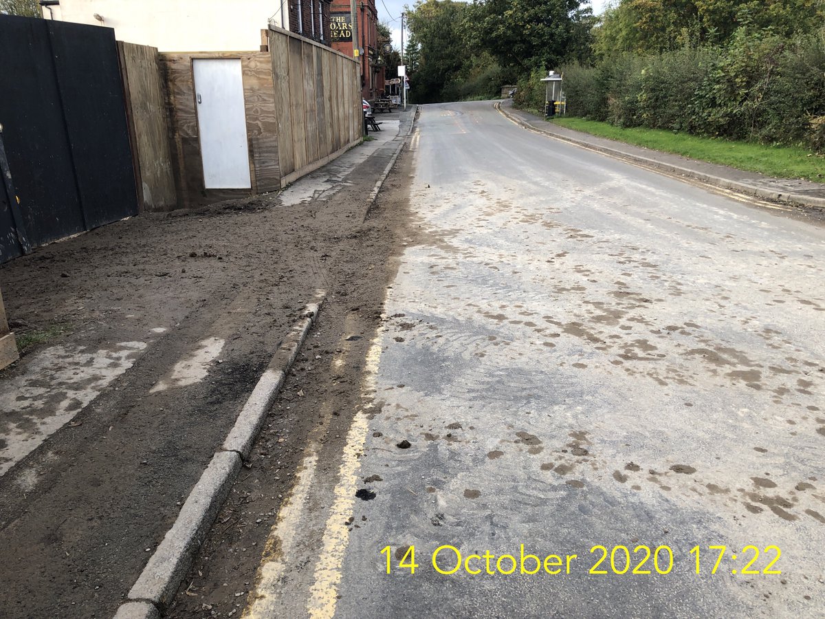 Disappointing to see local developers disregard for the #HigherPoynton community - No excuse for this daily abusing of the <a href="/CEHighways/">CEHighways</a> &amp; pavements. <a href="/poyntontownclrk/">Poynton Town Council</a> why should visitors &amp; residents have to put up with months of this. Doesn't feel like building excellence? <a href="/labcuk/">LABC</a>