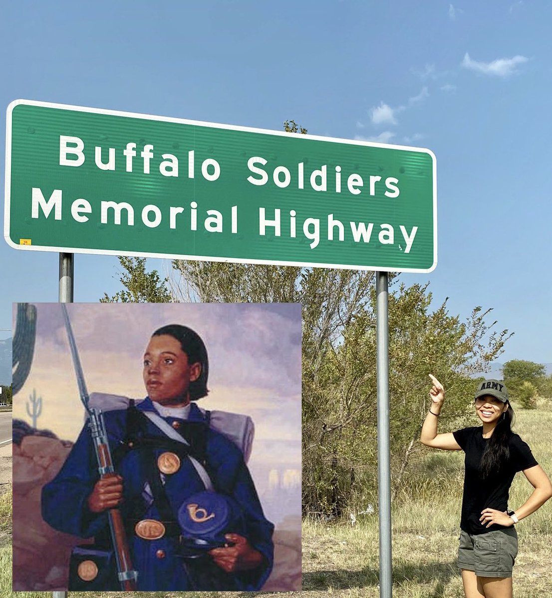 G4Liza's tweet photo. #WCWednesday to Cathay Williams. First African American woman to enlist in the Army. Only known female in the Buffalo Soldiers, disguised as William Cathay. @USArmy #becausesheservedtoo https://t.co/SWGgisfH5W