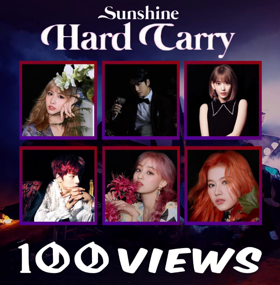 SW_SunshineOffc's tweet photo. SUNSHINE 
HARD CARRY
100 VIEWS!

WATCH HARD CARRY NOW
https://t.co/raeZLPtQT9 https://t.co/oCBGg7BGTL