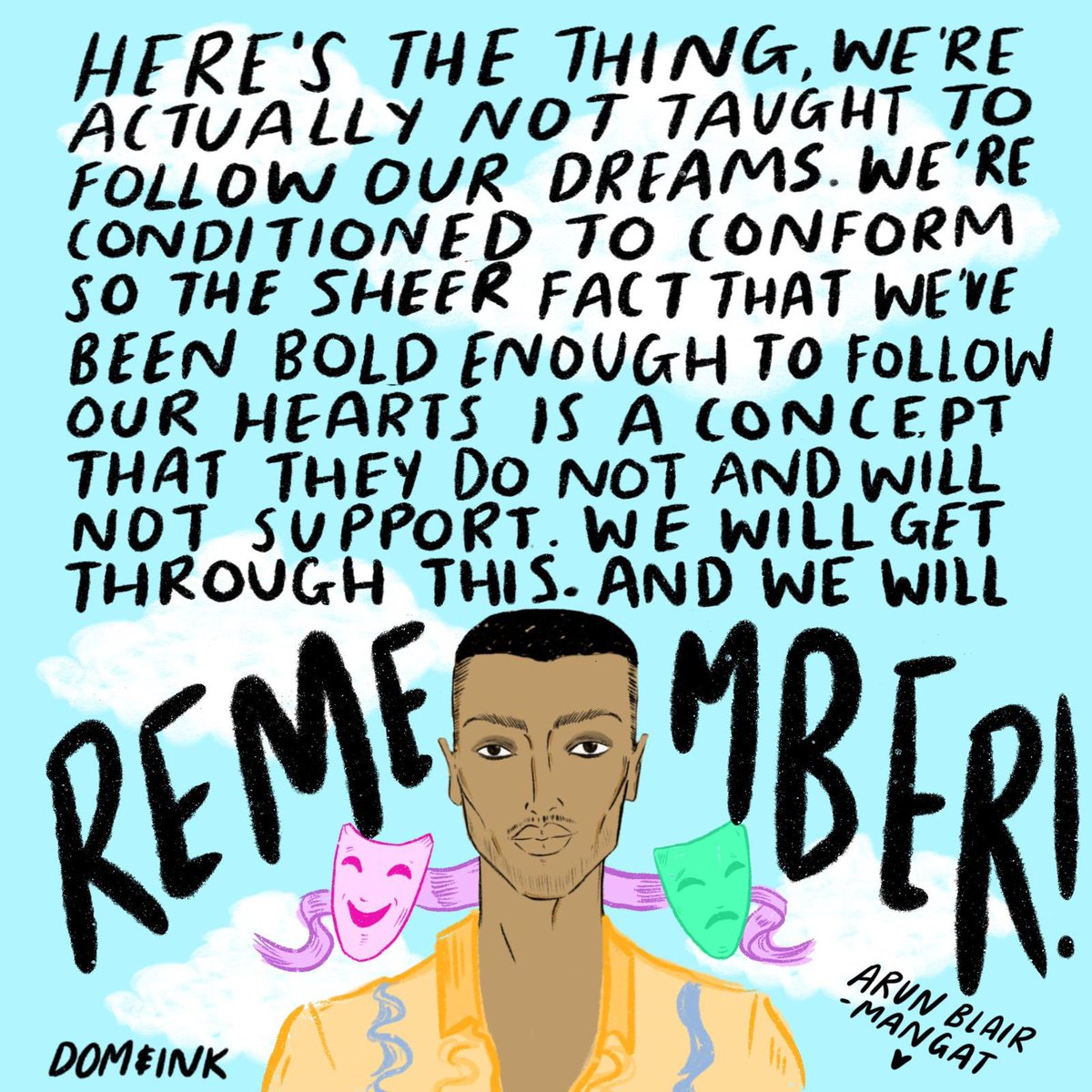 arunblair's tweet photo. #SupportTheArts @Dom_and_Ink 💎💛✨ https://t.co/gPTGNK8Va5