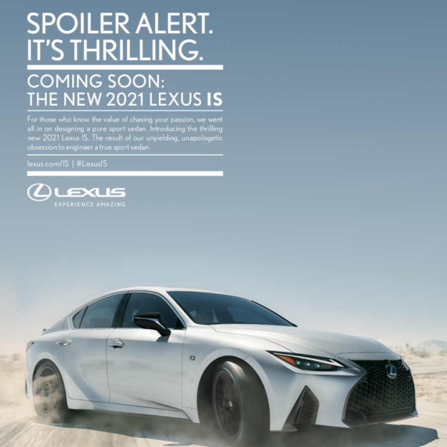 Spoiler Alert! It's thrilling. Coming soon the new Lexus IS 2021 if you have any questions we will be more than happy to assist! give us a call at (619) 440-5398

#LexusIS
#LWAISChallenge #LWA #2021LexusIS #NewLexus #NewIS #FSPORT #Lexus #Lexuselcajon #Lexusnation