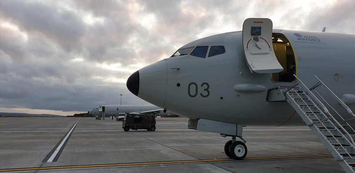 Status: arrived. 

Terence Bulloch DSO* DFC* has landed at @RAFLossiemouth.
📷: RAF Lossiemouth