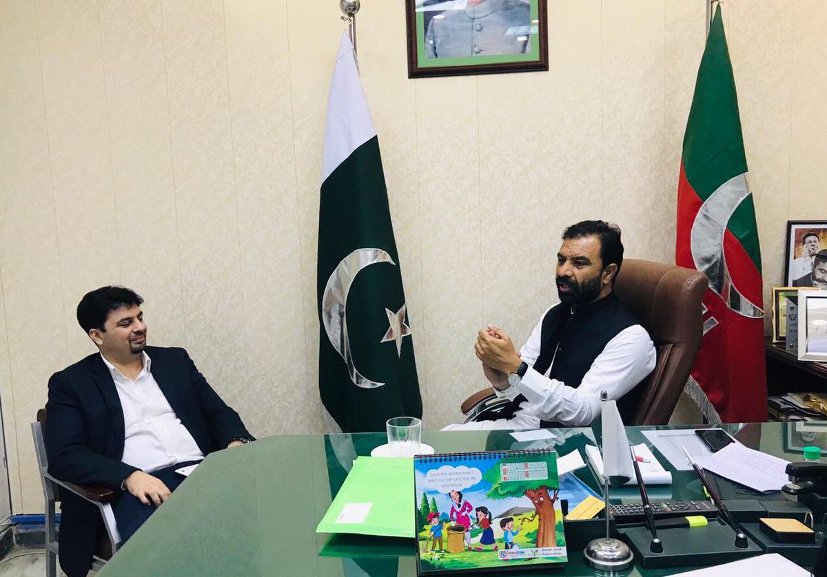 STITKPGovt's tweet image. مشیر سائنس و انفارمیشن ٹیکنالوجی خیبرپختونخوا ضیاء اللہ بنگش سے نو تعینات منیجنگ ڈائریکٹر خیبرپختونخوا انفارمیشن ٹیکنالوجی بورڈ علی محمود کی ملاقات.
#DigitalKP #KPCIU #KPITB