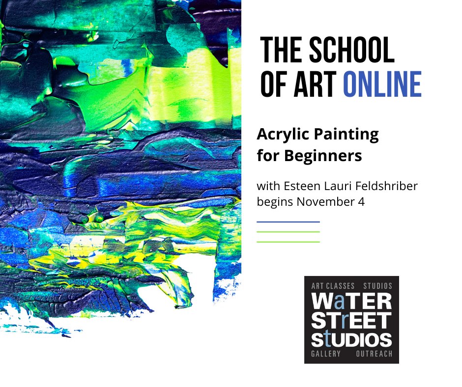 Find out why it was one of our best reviewed new online classes! Another section of Acrylic Painting for Beginners begins on Nov. 4. #waterstreetstudios

qoo.ly/38nygz