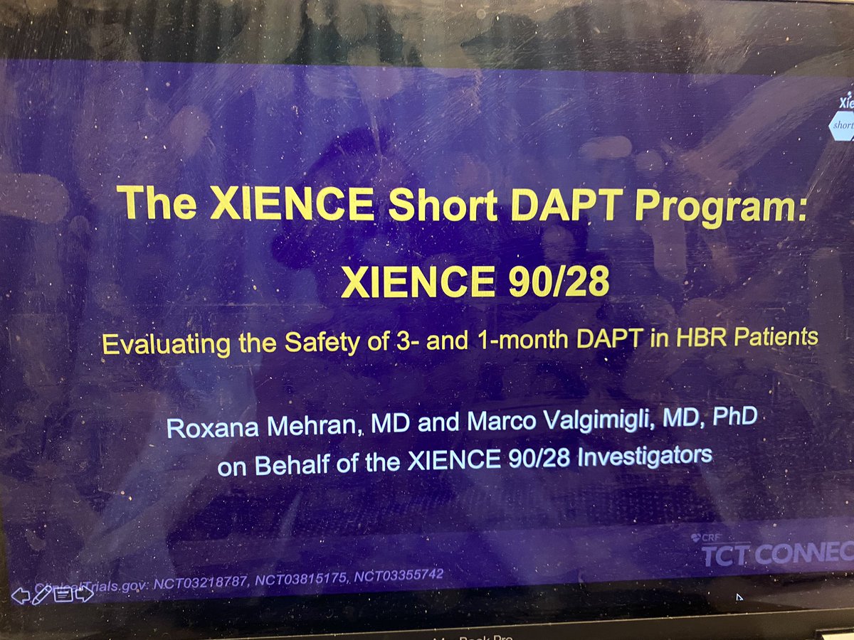Are you prepared for the XIENCE short DAPT program? Stay tuned...coming soon <a href="/TCTConference/">TCT Conference</a> <a href="/Drroxmehran/">Dr Roxana Mehran</a> <a href="/DLBHATTMD/">Dr. Deepak L. Bhatt</a>
