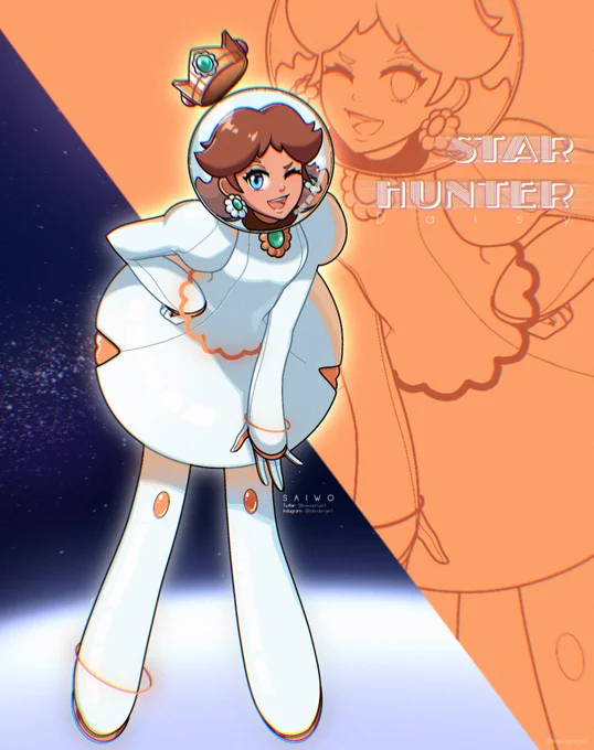 ??Stargazer Princesses??

Say hi to Star Hunter: Princess Daisy? and Star Healer: Princess Peach?!

I had this idea on mind since yesterday and I could not let it go that easy... hope you like our princesses with some spacey costumes!
#PrincessPeach #PrincessDaisy #Nintendo 