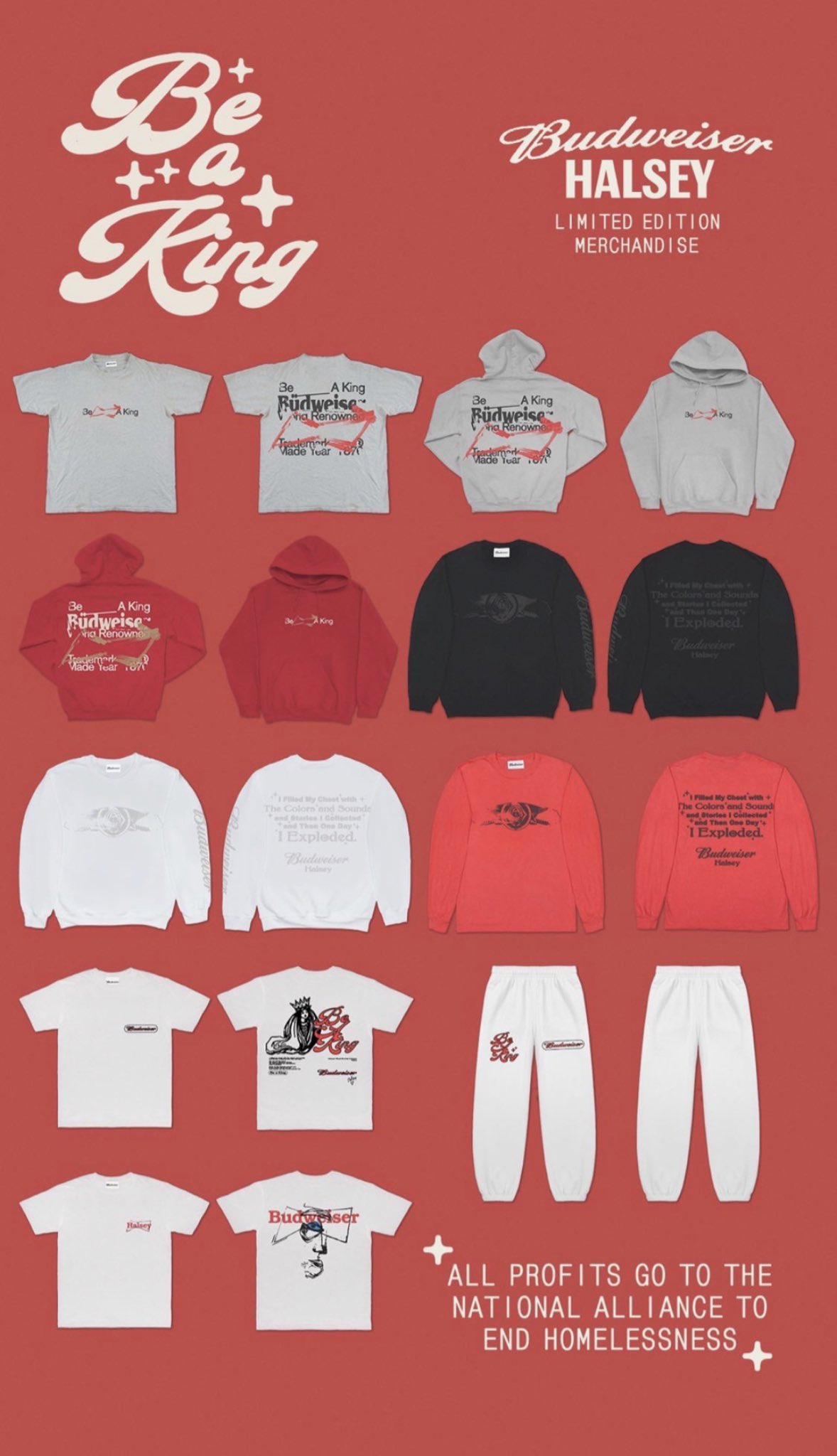Halsey Updates On Twitter Limited Edition Halsey X Budweiserusa Merch All Profits Go To The National Alliance To End Homelessness Shop Here Https T Co Sabcbk7b7c Https T Co Yjvhthfjsy