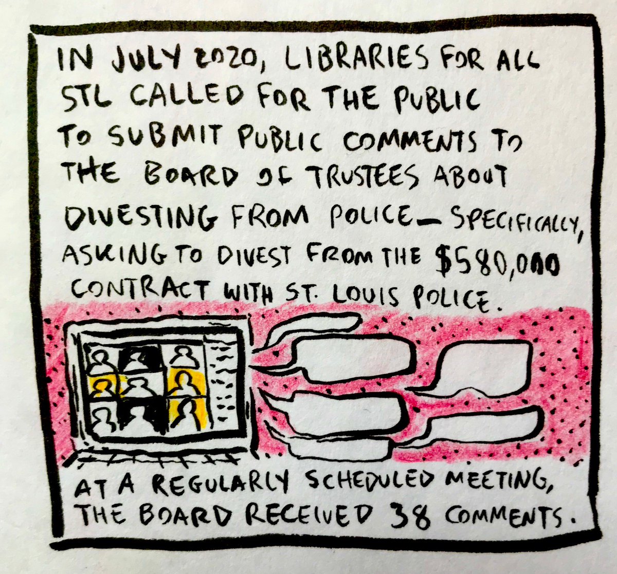 CopFreeLibrary's tweet image. CFL stands with @Lib4AllSTL. Read on to learn about their struggle. #ProtectLibraryWorkers #LibrariesForAll #LibrariesForBlackLives #NoCopsNoCovid