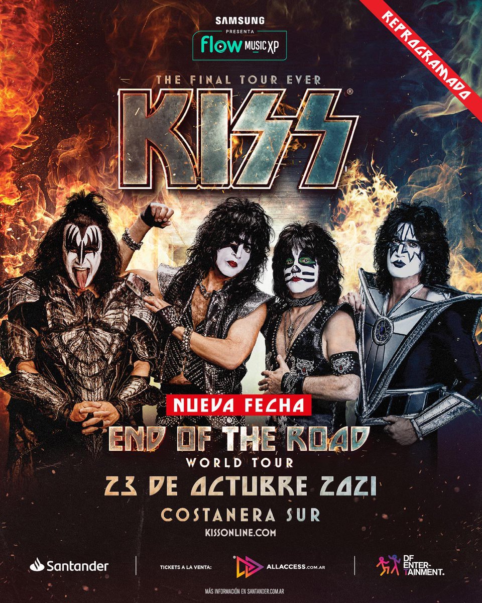 #kiss reprograma fecha para el 2021!