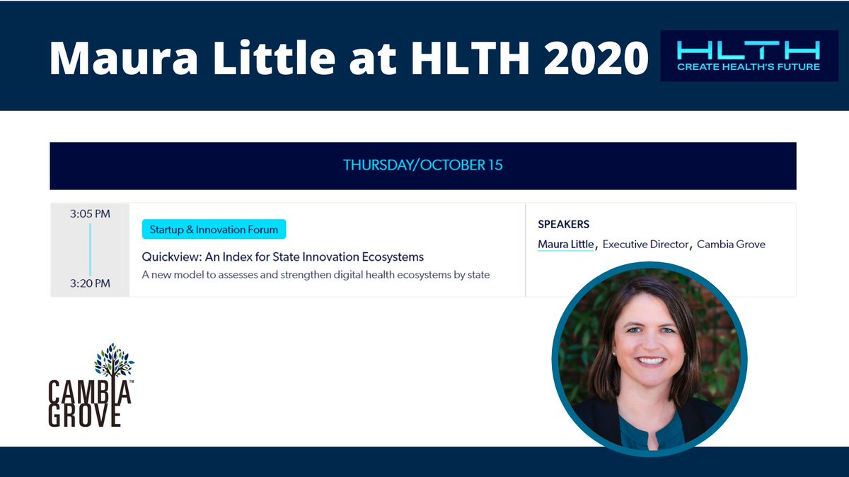 RegenceHPC's tweet photo. How can we optimize the elements that are found within the #innovation ecosystem? Join @MauraLittle at #HLTH2020 on 10/15 as she takes the virtual stage to find out more. https://t.co/TWFW2sdonh @HLTHEVENT https://t.co/82KRLkO07i