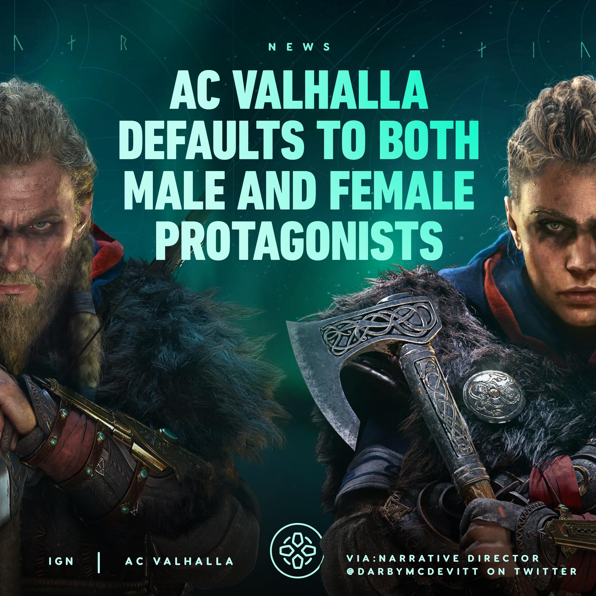 Ign On Twitter Assassin S Creed Valhalla Defaults To A Let The Animus Decide Option Where Both The Male And Female Versions Of Eivor Are Playable At Various Points Both Are Considered