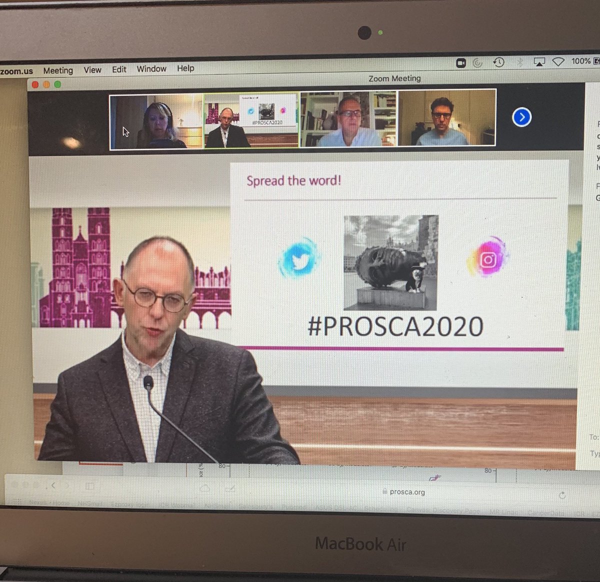 alison_tree's tweet photo. Very professional look to #PROSCA2020 despite these challenging times. I felt like I was being interviewed for TV! Live tonight and BLADDR tomorrow (including ⁦@Shaista_Hafeez⁩) https://t.co/dTRwunmjng