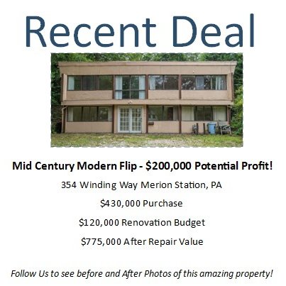 QuicklineCapPar's tweet image. Another Closing!   90% of Purchase + 100% of the rehab - $200,000 potential profit.    #MidCenturyModern #realestateinvesting #RealEstate