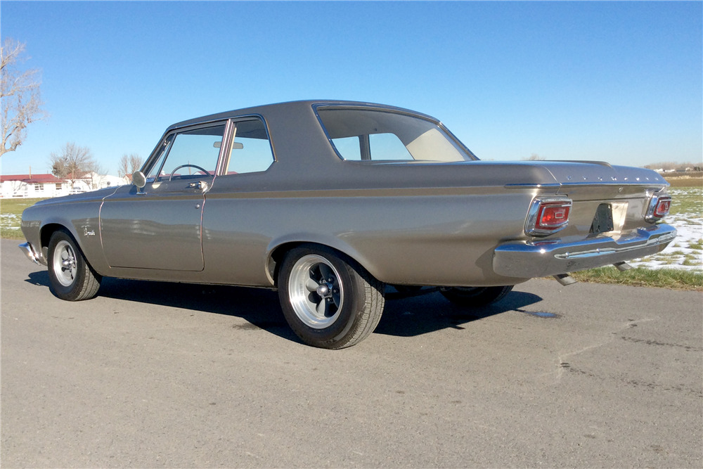 Mercomatic's tweet photo. 1964 #Plymouth #Savoy 2-Dr Sedan; 426 cid #MaxWedge Stage III, 2x4 bbl, 415 hp; 3-speed Torqueflite;  Gross Torque 470 ft lb @ 4400 rpm, 3.91 rear axle; Theoretical Top Speed 117 mph; 0-60 mph 5.7 sec; Quarter Mile 14.1 sec @ 99 mph; Power to Weight ratio 1.113 hp per 10 lb https://t.co/PNBIOHtA8s