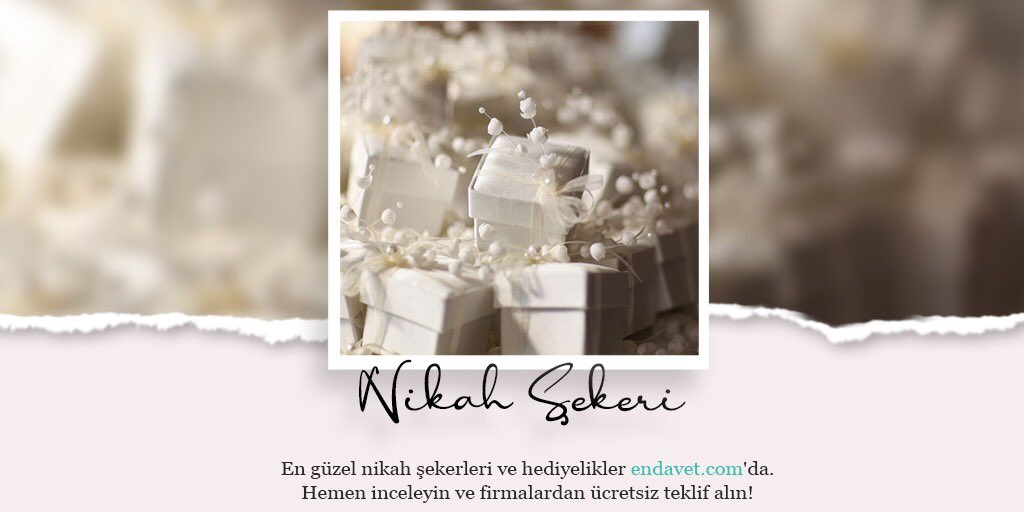 En güzel nikah şekerleri ve hediyelikler endavet.com'da. Hemen inceleyin ve firmalardan ücretsiz teklif alın!

#nikahşekeri #nikahşekerleri #nikahşekerisipariş #nikahsekerleri #nikahhediyelikleri #rustiknikahşekeri #düğünhediyelikleri #endavetcom #endavetcomisortagim