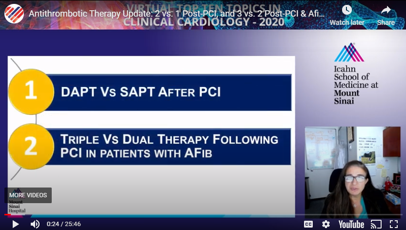 ccclivecases's tweet photo. Watch "Antithrombotic Therapy Update: 2 vs. 1 Post-PCI, and 3 vs. 2 Post-PCI & Afib – Dr. Roxana Mehran"
https://t.co/c1ViktfH8S
@Drroxmehran @MountSinaiHeart
#toptentopics #clinicalcardiology #mountsinai #interventionalcardiology #ccclivecases #afib #antithrombotictherapy https://t.co/GjUd4QOzMX