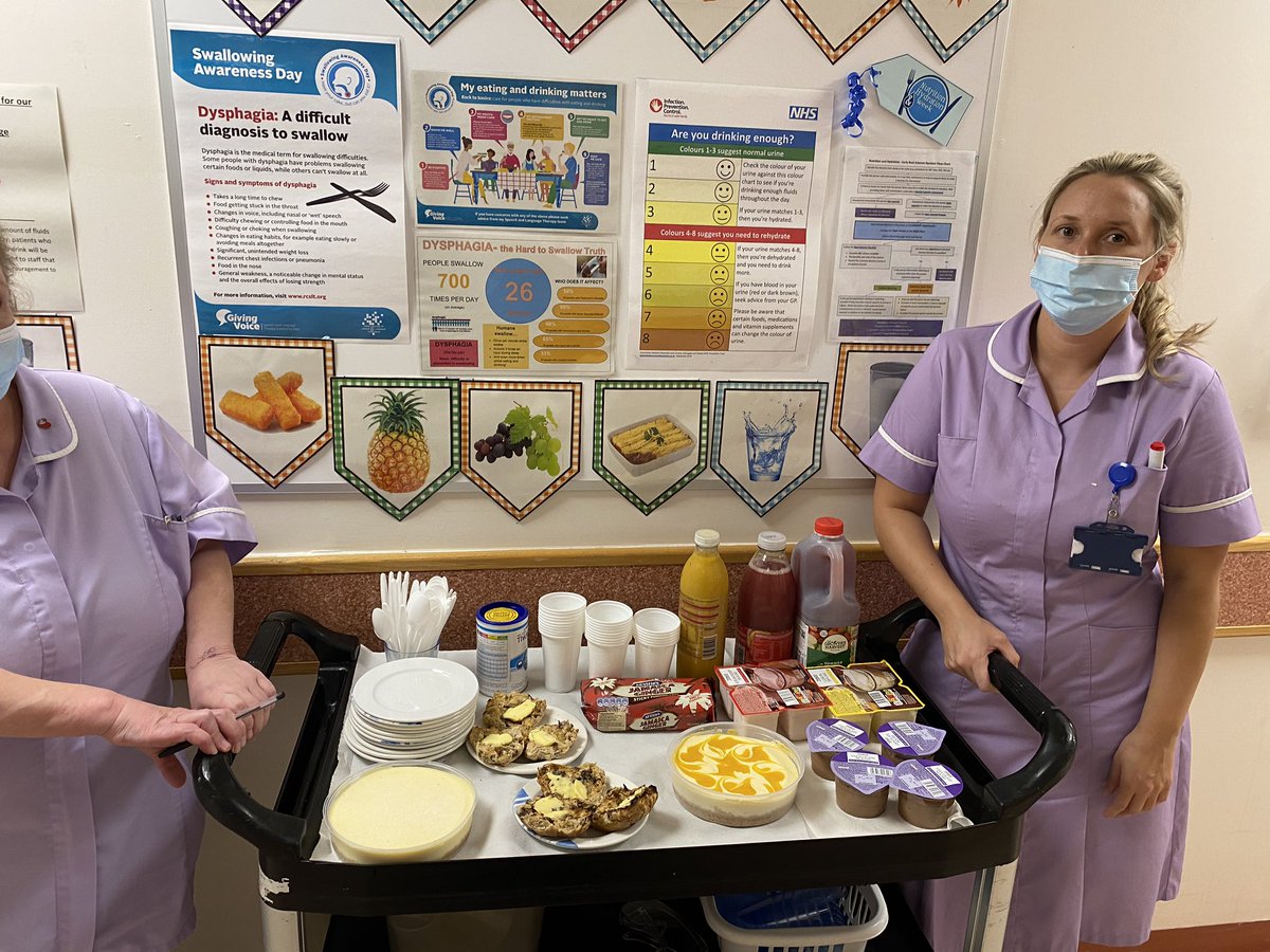 MeSandham's tweet photo. @BuryRochCO_NHS @lorna_beswick @chesney_amanda Special treats for our patients on ward 24 including moose for our dysphagia patients. Very well received and enjoyed. Different flavours to encourage their appetites. #nationalnutritionweek. https://t.co/kTS2j7nbRd