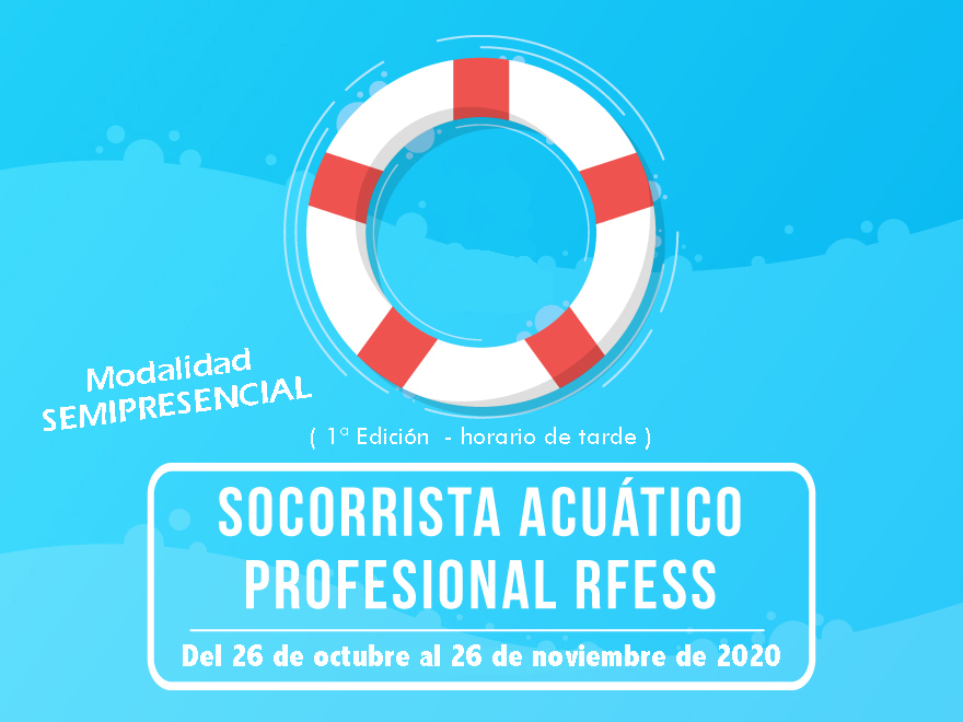 Nuevo Programa #UALFormacionDeportiva 20/21. Comienza con el CURSO DE SOCORRISTA ACUATICO PROFESIONAL (1ª Edición) Modalidad SEMIPRESENCIAL, del 26 de octubre al 26 de noviembre de 2020 -en horario de tarde-, impartido por <a href="/SocorristaPro/">Socorrista PRO</a> y <a href="/RFESS1/">RFESS</a>. +info www2.ual.es/serviciodeport…