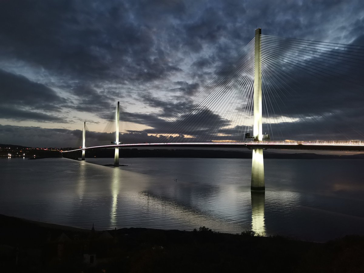Today's 5km walk for #walktober #5kaday What a stunning view of the Queensferry Crossing #nofilter #queensferrycrossing @BoogsTweets @forthone @ForthBridges cashforkidsgive.co.uk/campaign/boogi…