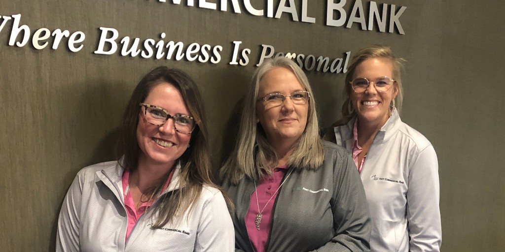 YourStory_FP's tweet photo. 20th in 2020! Pictured are a few of our Southaven and Memphis team members wearing their new FCB pullovers (and pink for Breast Cancer Awareness Month!) at the Southaven office anniversary celebration.
#20thin2020 #20thanniversary #FCBteam https://t.co/NWdaFSq5tU