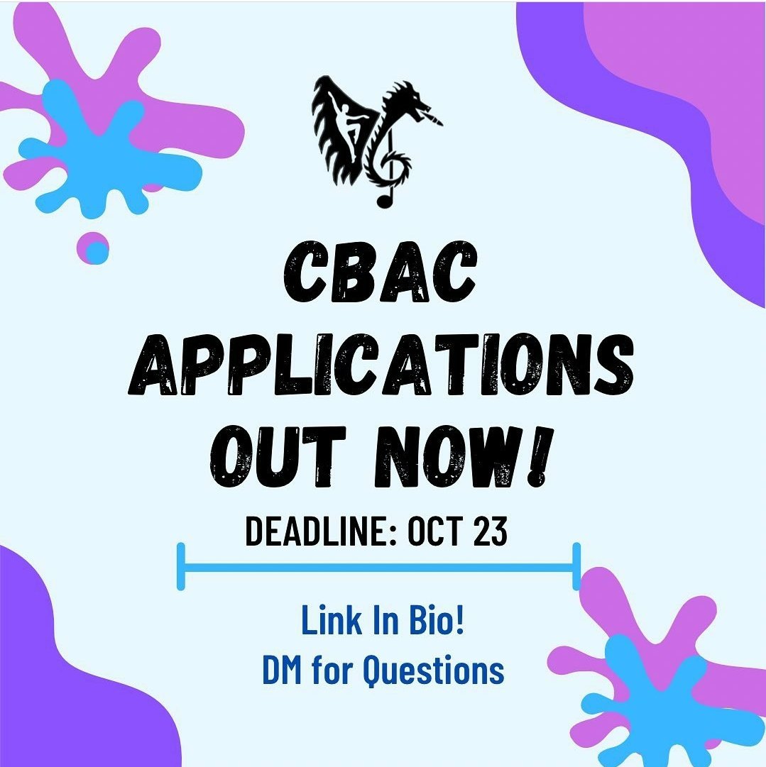 CBAC Applications out now! Deadline is October 23rd, DM us for questions. Link in bio!