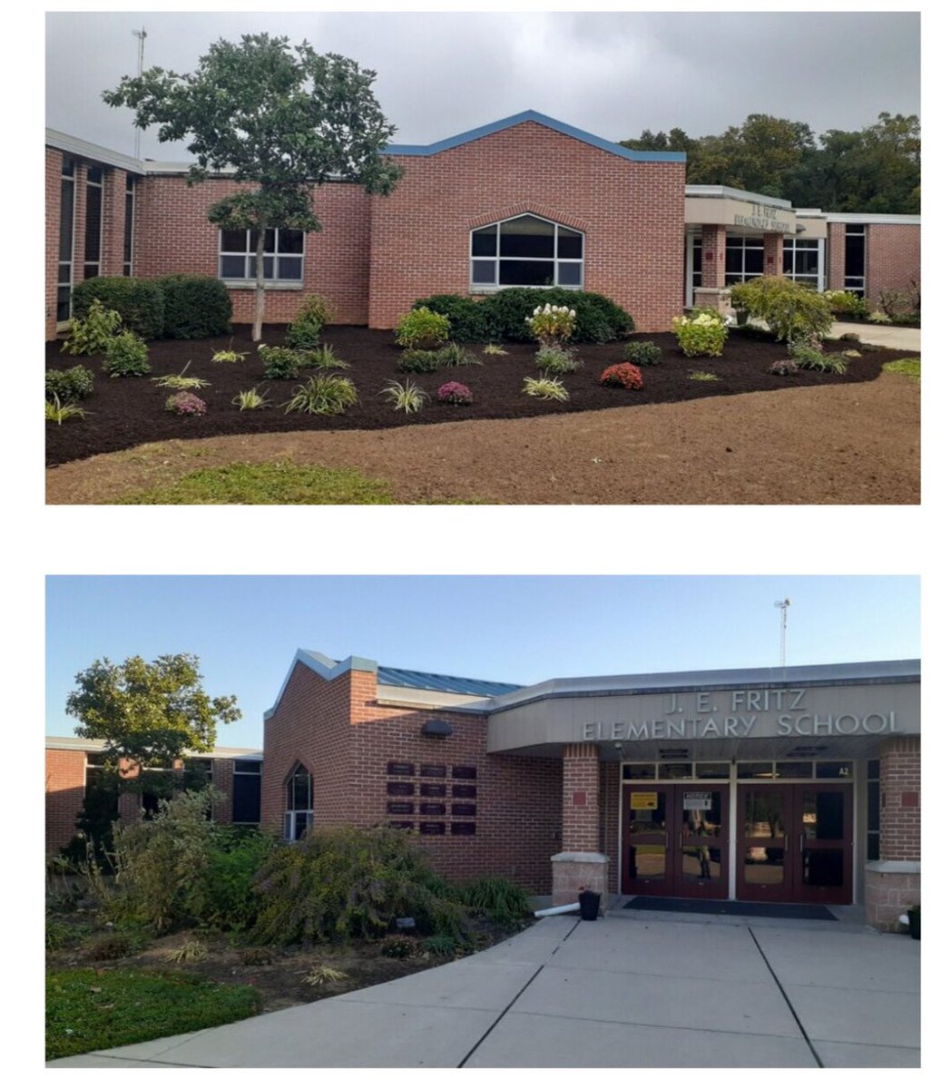 Thanks to  ❤️Hegeman’s Landscaping 🌳🌻🌿for their donation of labor and materials to beautify the landscape at Fritz! We are blessed to have such amazing Fritz Families! #FritzRocks