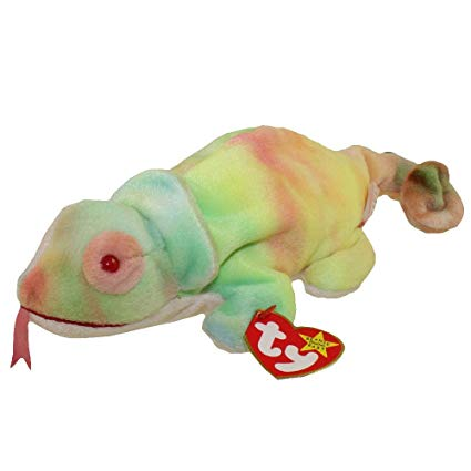 beaniebabybot's tweet photo. Rainbow the chameleon.
Birthday: October 14, 1997.
“Red, green, blue and yellow
This chameleon is a colorful fellow.
A blend of colors, his own unique hue
Rainbow was made especially for you !” https://t.co/ccZmqhUIGR
