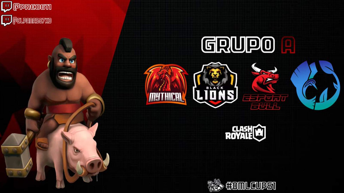 Grupo A | #DMLcupS1

<a href="/_Team_Mythical/">Team Mythical</a>
<a href="/BlackLions2020/">Black Lions</a>
@eSportBull1
<a href="/SiuatlanH/">SiuatlanH Esports</a>

Quienes consideran serán los dos equipos en superar la fase de grupos y avanzar a Playoff?
Voten en el siguiente tweet por su equipo favorito 👀