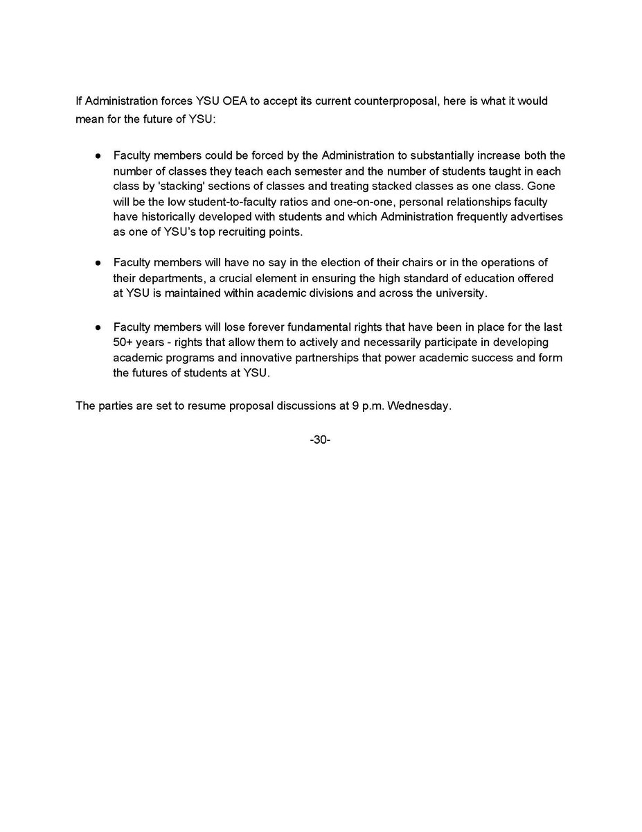 YSUFaculty's tweet photo. "YSU Administration’s Current Proposal Could Damage Future of Education at YSU"
Press Release, 10/14/2020
#SupportFacultyYSU #FairContract #SettleNow #JimTressel https://t.co/iQeUXgHHhS